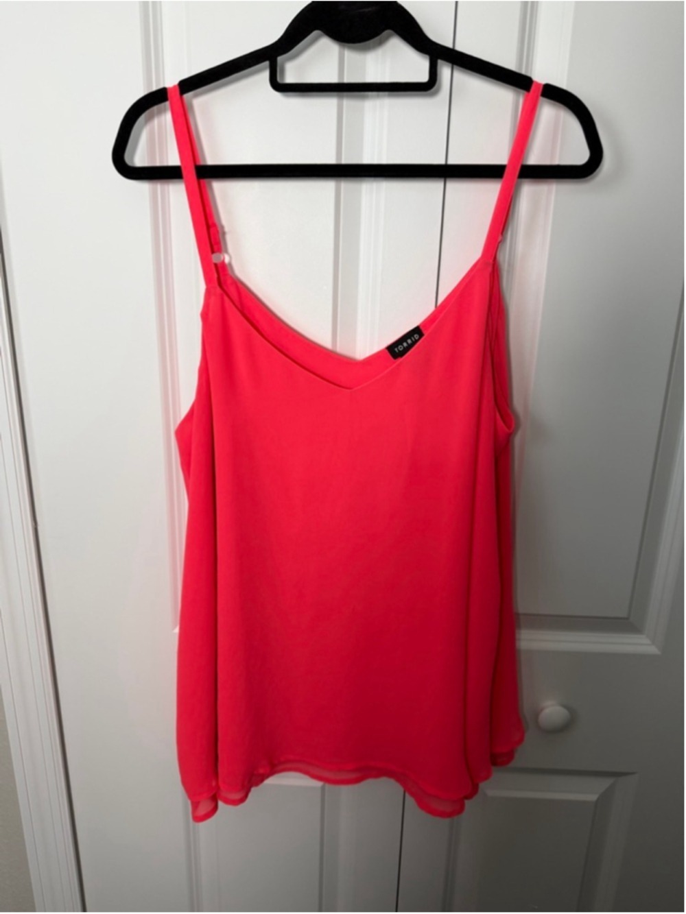 TORRID Neon Coral V-Neck Camisole 2X